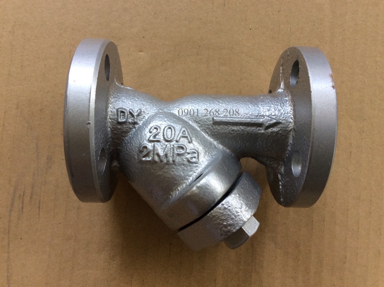 van lọc y thép nối bích dùng cho lpg Jeong Dae korea